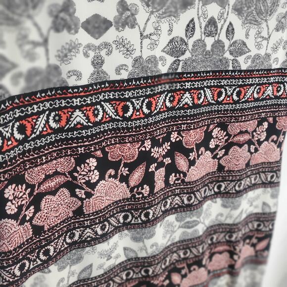 Ivanka Trump Sleeveless Knit Dress Size S/P Boho Floral Striped Midi Stretch - Picture 3 of 9